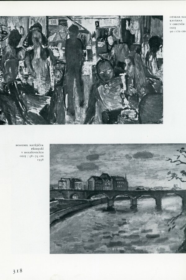 Eva Petrová, Poznámka o výstavě mladých v Brně, Výtvarné umění VIII, 1958, č. 7, s. 314–319 (318).